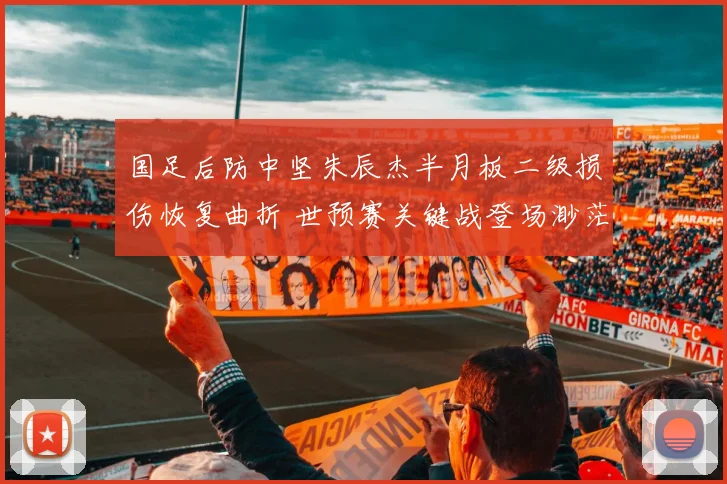 国足后防中坚朱辰杰半月板二级损伤恢复曲折 世预赛关键战登场渺茫